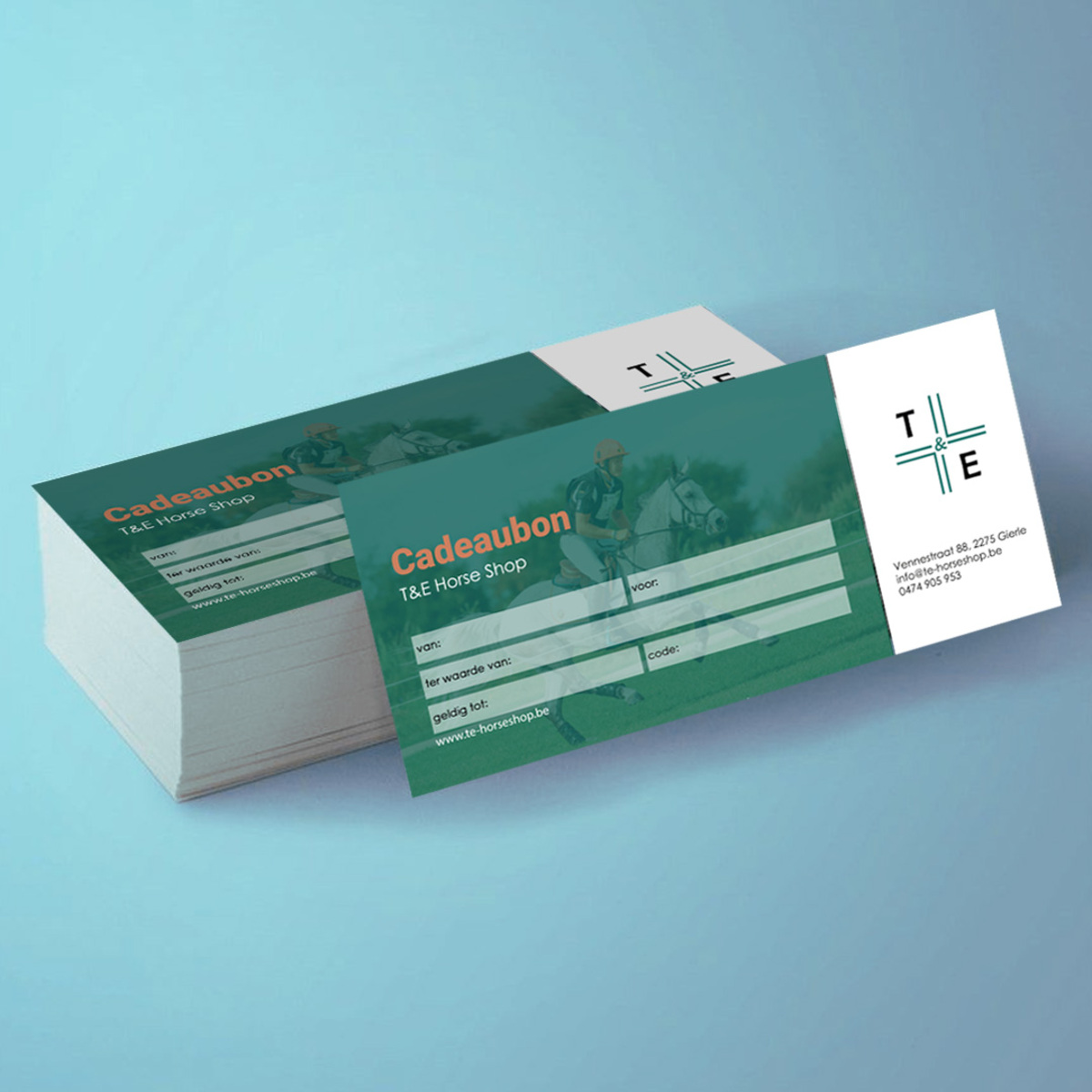 Cadeaubon mockup
